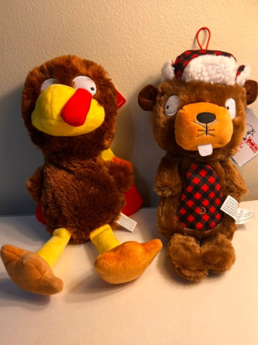 Plush Dog Toys - Set of 2